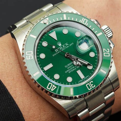 rolex submariner steel green